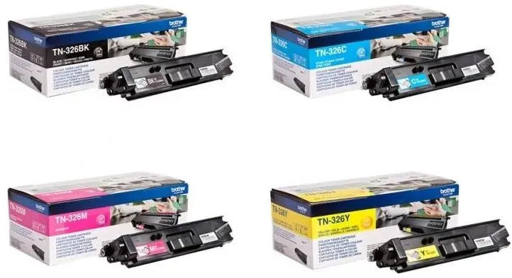 Brother TN-326 Toner Multipack Schwarz / Cyan / Magenta / Gelb (4 Stück) – EAN 4058531884657
