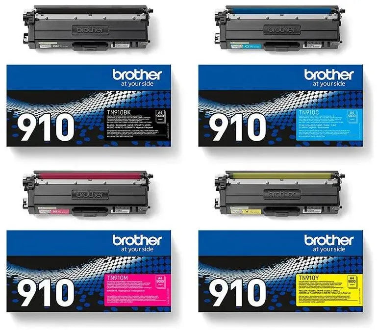 Brother TN-910 Toner Multipack Cyan (4 Stück)