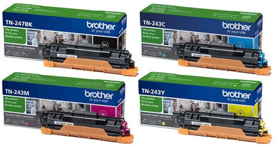 Brother TN-247BK / TN-243C / TN-243M / TN-243Y Toner Multipack Schwarz / Cyan / Magenta / Gelb (4 Stück)