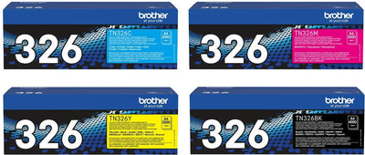 Brother TN-326 Toner Multipack Schwarz / Cyan / Magenta / Gelb (4 Stück) – EAN 4260473782193