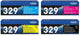 Brother TN-329 Toner Multipack Schwarz / Cyan / Magenta / Gelb (4 Stück)