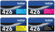 Brother TN-426 Toner Multipack Schwarz / Cyan / Magenta / Gelb (4 Stück)