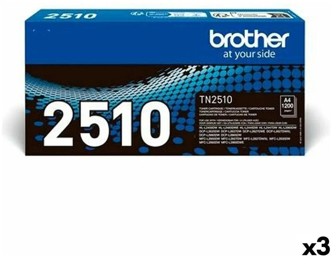 Brother TN-2510 Toner Multipack Schwarz (3 Stück)
