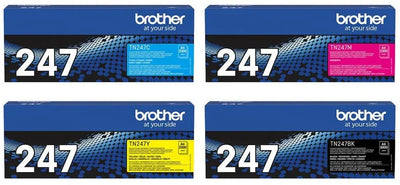 Brother TN-247 Toner Multipack Schwarz / Cyan / Magenta / Gelb (4 Stück)
