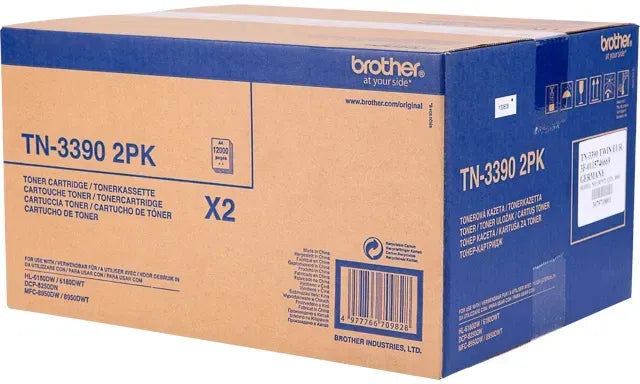Brother TN-3390 Toner Multipack Schwarz (2 Stück)
